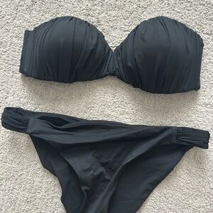 H&M Black Bandeau Bikini LIKE NEW